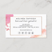 クリエイティブ水彩まばたき/まばたき 名刺 (裏面)