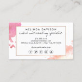 クリエイティブ水彩眉毛マイクロシェーディング 名刺 (裏面)