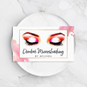 クリエイティブ水彩眉毛マイクロシェーディング 名刺