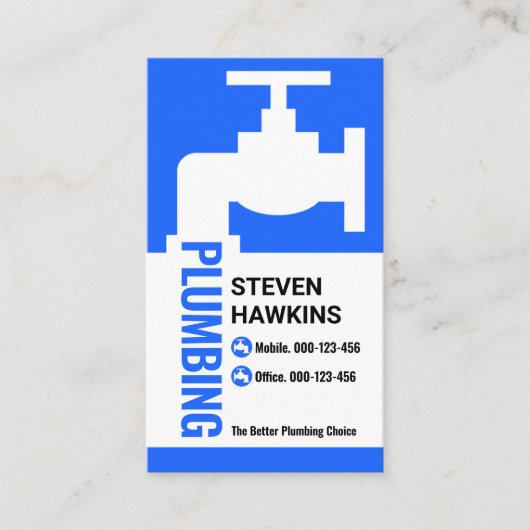 クリエイティブ水栓の配管漏れ 名刺 (正面)