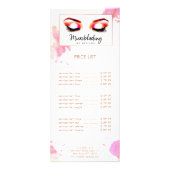 クリエイティブ水色眉毛マイクロブラディング ラックカード (正面)