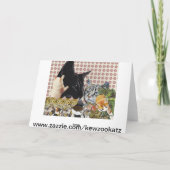 クリエイティブ猫グリーティングカード カード (裏面)