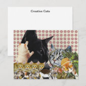 クリエイティブ猫葉書 ポストカード (正面/裏面)
