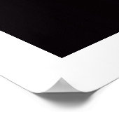 クリエイティブ用の白黒のオフィスポスター ポスター (角)