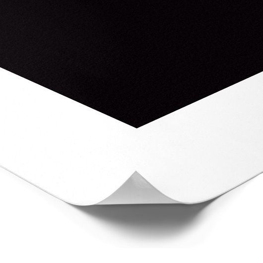 クリエイティブ用の白黒のオフィスポスター ポスター (角)