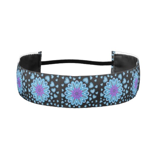 クリエイティブ用ガール花 アスレチックヘッドバンド (正面)
