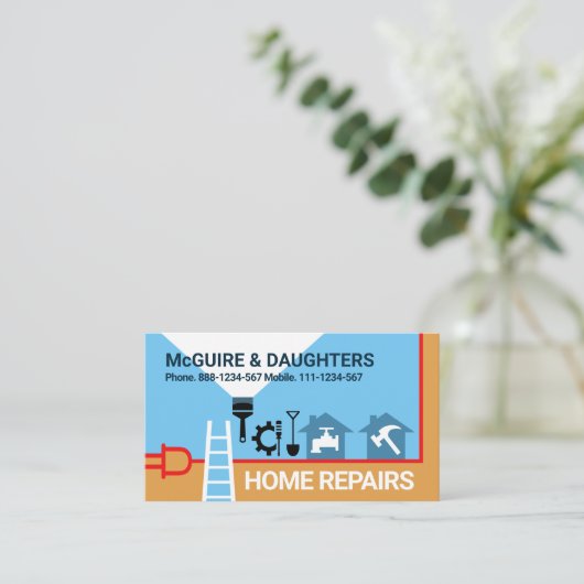 クリエイティブ用手工具縁ど 名刺 (スタンド正面)