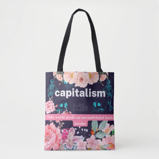 クリエイティブ異常ブラックバッグ トートバッグ (正面)