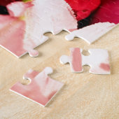 クリエイティブ白ゆり花写真ジグソーパズル ジグソーパズル (側面)