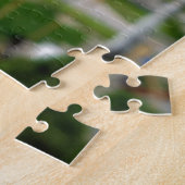 クリエイティブ白ハナミズキ花写真ジグソーパズル ジグソーパズル (側面)