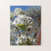 クリエイティブ白木花写真ジグソーパズル ジグソーパズル (縦)