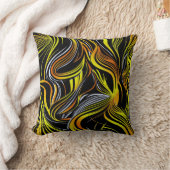 クリエイティブ白黒シームレス抽象的スロー クッション (ブランケット)