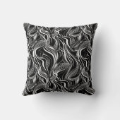 クリエイティブ白黒シームレス抽象的 クッション (裏面)