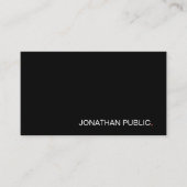 クリエイティブ白黒レッドモダンミニマリストプレーン 名刺 (正面)