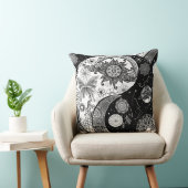 クリエイティブ白黒陰陽ナイトデイマンダラ クッション (椅子)