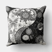 クリエイティブ白黒陰陽ナイトデイマンダラ クッション (裏面)
