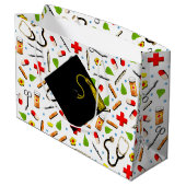 クリエイティブ看護学校卒業 ラージペーパーバッグ (裏面アングル)