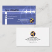 クリエイティブ矢印スタイリッシュ線グローバルインポートエクスポート 名刺 (正面/裏面)