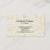 クリエイティブ石壁パターントレンディー平野スタイリッシュ 名刺 (正面)