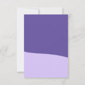クリエイティブ紫の折り紙花母の日 カード (裏面)