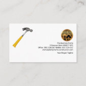 クリエイティブ組積工事の木材パネル構造 名刺 (裏面)