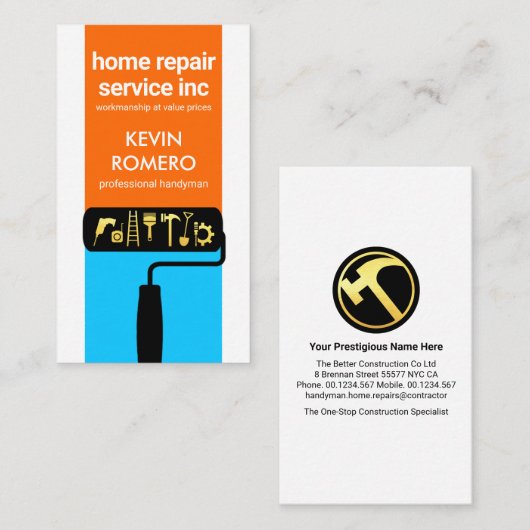 クリエイティブ絵を描ブラシ用手工具 名刺 (正面/裏面)