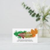 クリエイティブ絵を描(ばちゃばちゃ)跳ねるホームの改造 名刺 (スタンド正面)