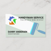 クリエイティブ絵画ズブラシホームリノベーション 名刺 (正面)