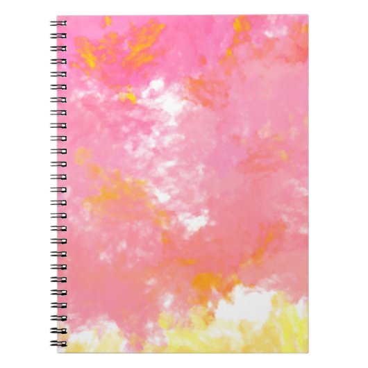 クリエイティブ絵画抽象芸術アーティストの背景 ノートブック (正面)