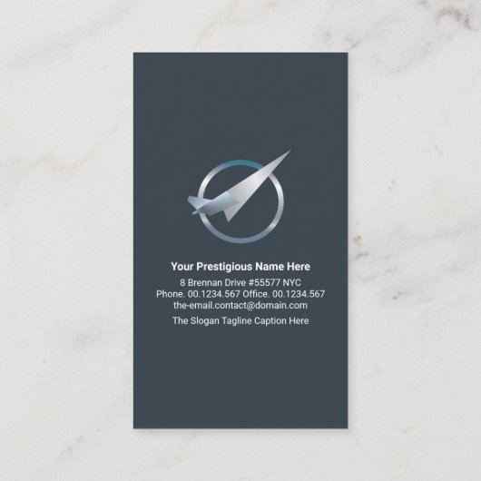 クリエイティブ縁ど国際フレーム飛行航空 名刺 (裏面)