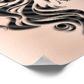 クリエイティブ美しいサロンラッシュヘアバラ ポスター (角)