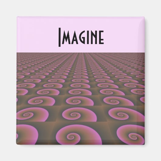 クリエイティブ考えるのやる気を起こさせるデザイン マグネット (正面)