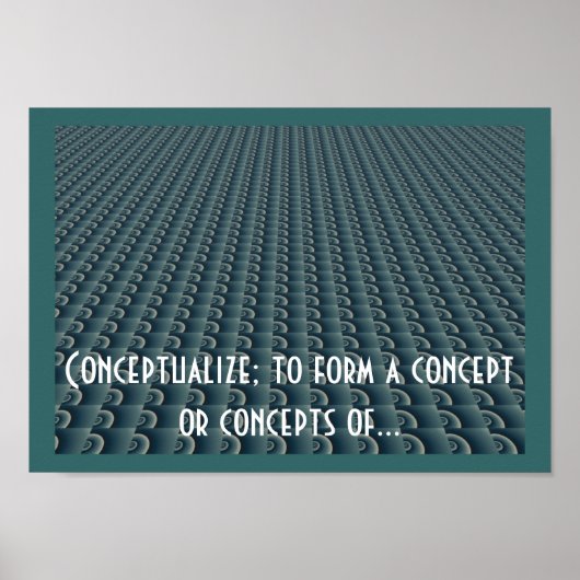 クリエイティブ考えるのデザイン概念化 ポスター (正面)