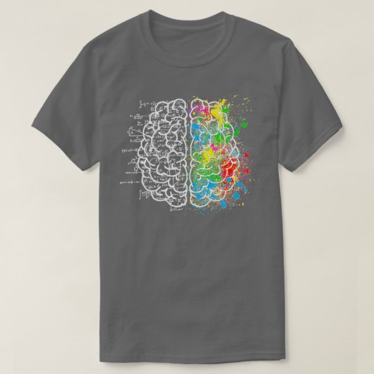 クリエイティブ脳芸術科学数学 Tシャツ (デザイン正面)