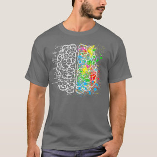 クリエイティブ脳芸術科学数学 Tシャツ