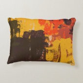 クリエイティブ芸術的スケッチ、カラフルテクスチャ アクセントクッション (裏面)