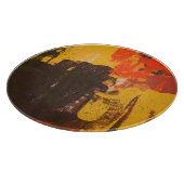 クリエイティブ芸術的スケッチ、カラフルテクスチャ カッティングボード (角)