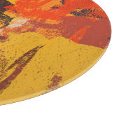 クリエイティブ芸術的スケッチ、カラフルテクスチャ カッティングボード (角)