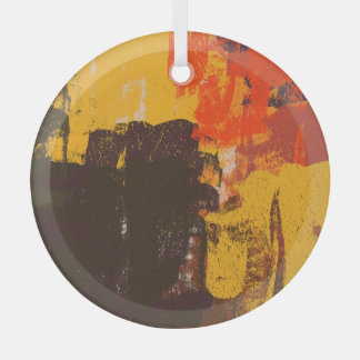 クリエイティブ芸術的スケッチ、カラフルテクスチャ ガラスオーナメント