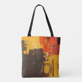 クリエイティブ芸術的スケッチ、カラフルテクスチャ トートバッグ (裏面)