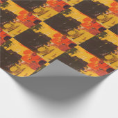 クリエイティブ芸術的スケッチ、カラフルテクスチャ ラッピングペーパー (角)