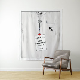 クリエイティブ薬学学校卒業おめでとう タペストリー