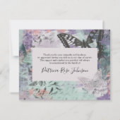 クリエイティブ蝶々葬儀記念ありがとう サンキューカード (正面)