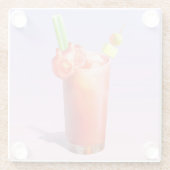 クリエイティブ血メアリーカクテル ガラスコースター (裏面)