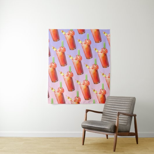 クリエイティブ血メアリーカクテル タペストリー (インサイチュ)