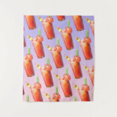 クリエイティブ血メアリーカクテル タペストリー (正面)