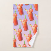 クリエイティブ血メアリーカクテル バスタオルセット (ハンドタオル)