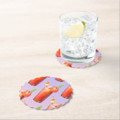 クリエイティブ血メアリーカクテル ペーパーコースター (インサイチュ)