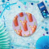 クリエイティブ血メアリーカクテル ペーパープレート (パーティー)