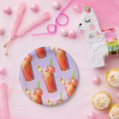 クリエイティブ血メアリーカクテル ペーパープレート (パーティー)